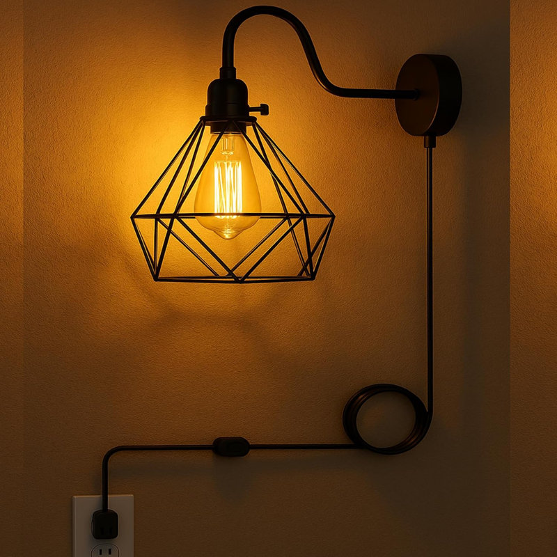 Plug-in Armed Sconce