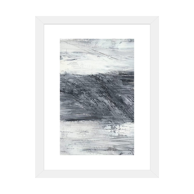 "Conductivité I" par Ethan Harper, reproduction d’art, H 24 po x l 16 po x P 1 po, Papier encadré blanc, Blanc