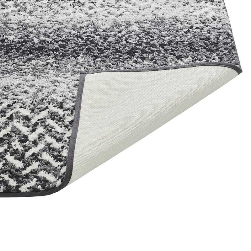 Tapis pour salle de bain Makayley, Gris, Ensemble de 3 pièces (17 po x 24 po | 24 po x 40 