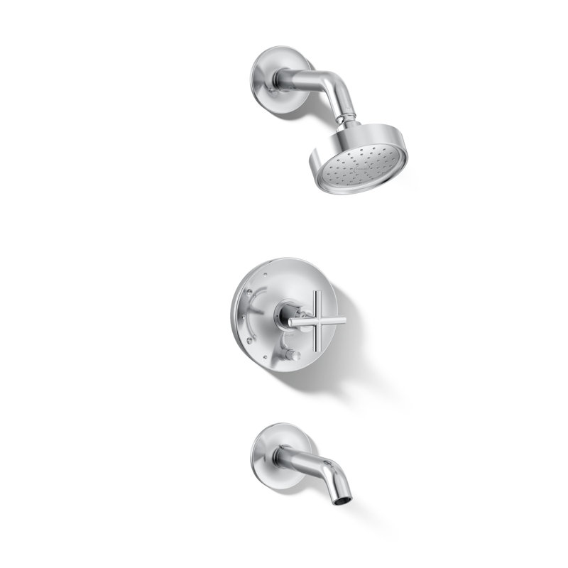 Purist® Tub and Shower Faucet, Polished Chrome, Cross