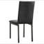 Chaise d'appoint rembourrée noire et grise (ensemble de 2)