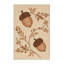 Tapis abstrait moderne et contemporain lavable à la machine Wyndmoor Thanksgiving en beige - reliure beige-1109611366