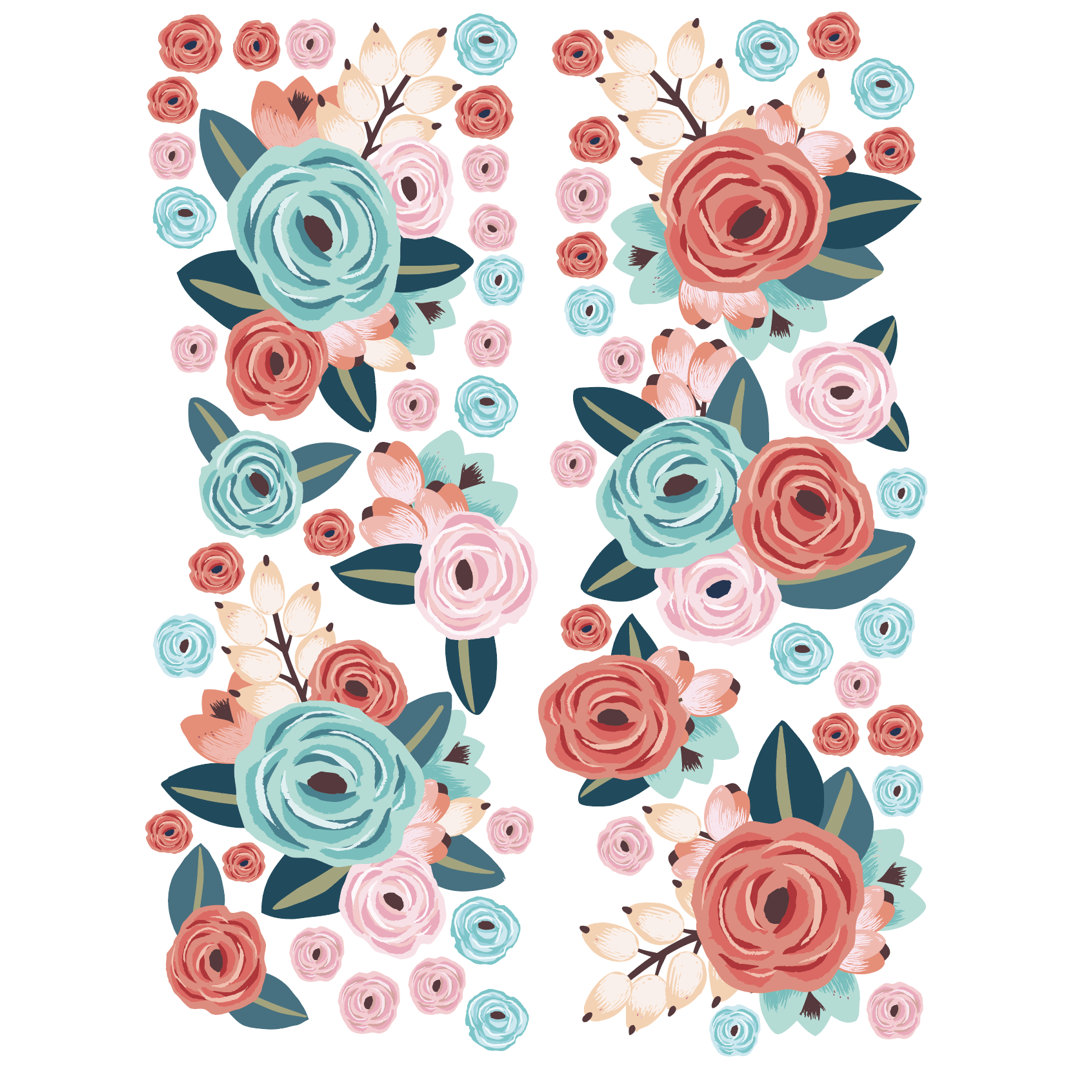 Plants & Flowers Non-Wall Damaging Wall Decal Urban Walls