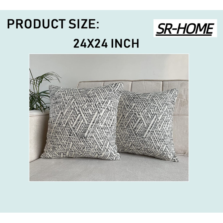 Geometric Cotton Thick N Thin Pillow Cover