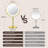 Lighted Makeup Mirror, Rechargeable Height Adjustable Double Sided, 1X/10X Magnifying With 3 Color, 360° Rotation Vanity-289084822