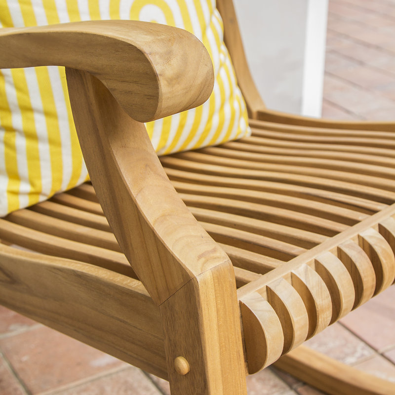 Teak Wood Porch Rocking Chair
