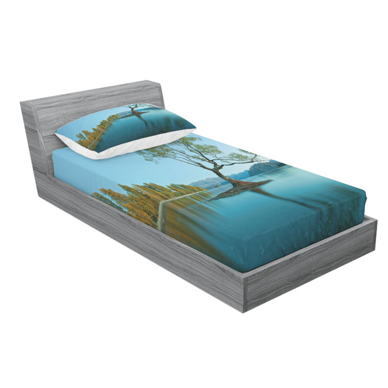 Microfiber Sheet Set, Twin Sheet Set with Fitted Sheet