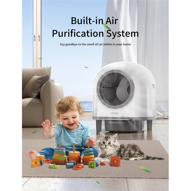 Polyethylene Plastic Self-Cleaning Litter Box