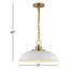 Eddy 1-Light Dimmable Steel Dome Pendant-662161167-662161166