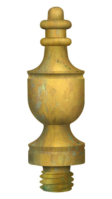 Embout de charnière central urn, Rouille