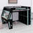 Gamer Loft Bed Frame with Desk, Smart RGB Lighting System, USB Charging, Storage Shelves and Safety Staircase-1883289671