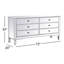 Commode double à miroir 6 tiroirs Brixton-484204294