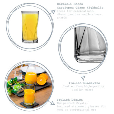 Cassiopea Highball Glasses - 480ml