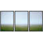 "Vue aérienne brumeux vert champ campagne nature numérique moderne décor zen bohémien minimalisme" 3 pièces-100780687-100780688
