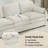 Modern Sofa 89"  Cozy Upholstered 3-Seater Sofa Oversized Comfy Cloud Sofa Double Cushion 3-Seater Sofa Plush Cushion Sofa Couch For Living Room, Beige