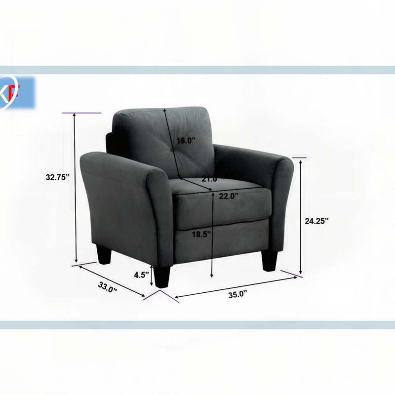 Fauteuil d'appoint en velours, Noir