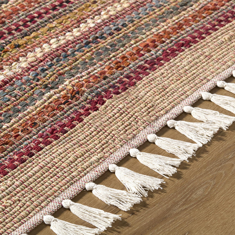 Tapis d'intérieur fait à la main Higginson, Rectangle 5 pi x 7 pi