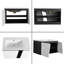  Meuble-lavabo mural simple 32 po avec 2 portes et plateau en céramique blanche Jolgar-570134067