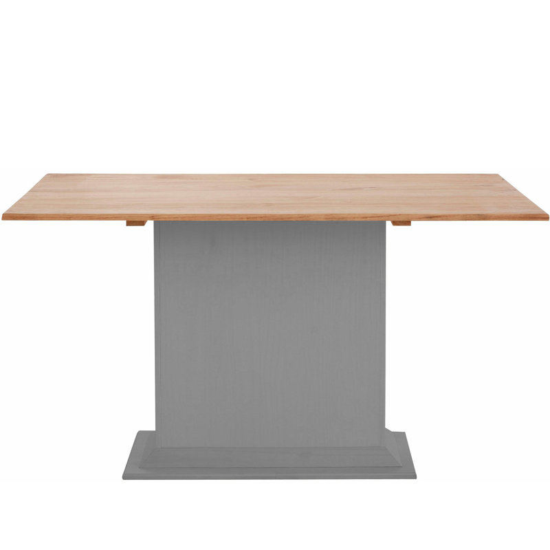 Oaxaca Solid Wood Dining Table, H75 x L105 x W65cm, Brown/Gray