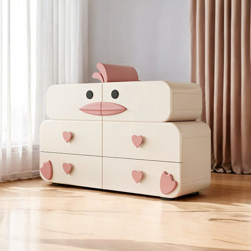 Commode d'appoint Modern Creative, Blanc cassé
