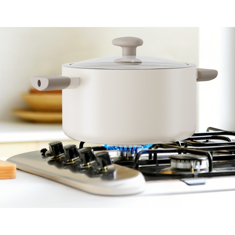 Casserole à pâtes polyvalente avec couvercle, Blanc