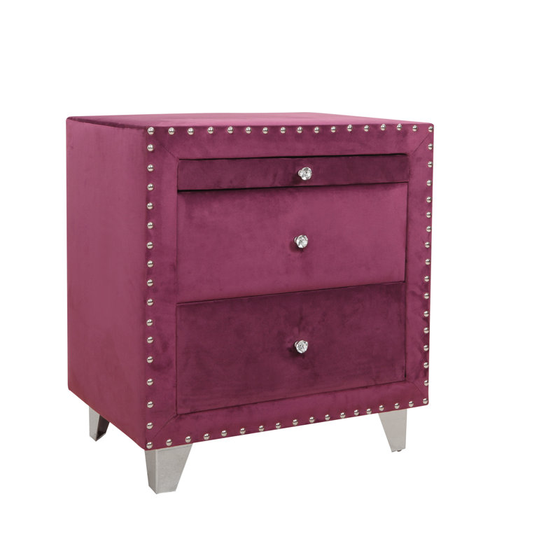 Table de chevet Mevlide, Mauve