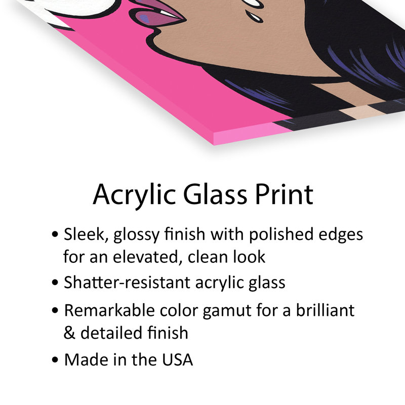 «I Need Space Crying Girl», reproduction sur verre acrylique