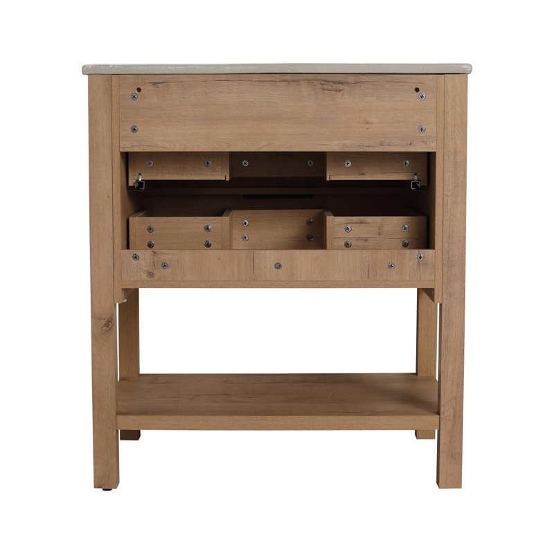Meuble-lavabo simple avec plateau en céramique Kasperi