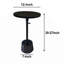 Table d'appoint ronde en aluminium avec plateau réglable en hauteur-1694669668
