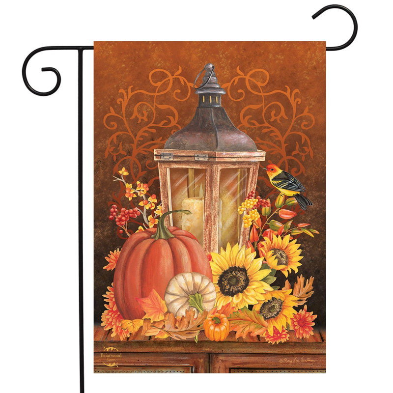 Fall Lantern Garden Flag