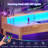 Alvonia 59'' Computer Desk Electric Gaming Desk With Drawers And Led Lights-377873082