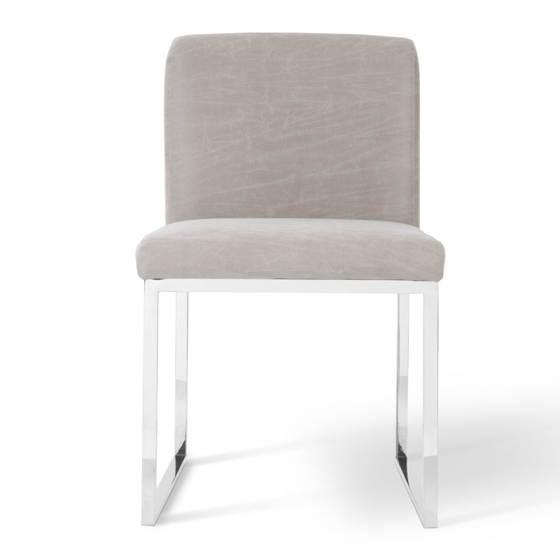 Frozen Fabric Upholstered Side Chair