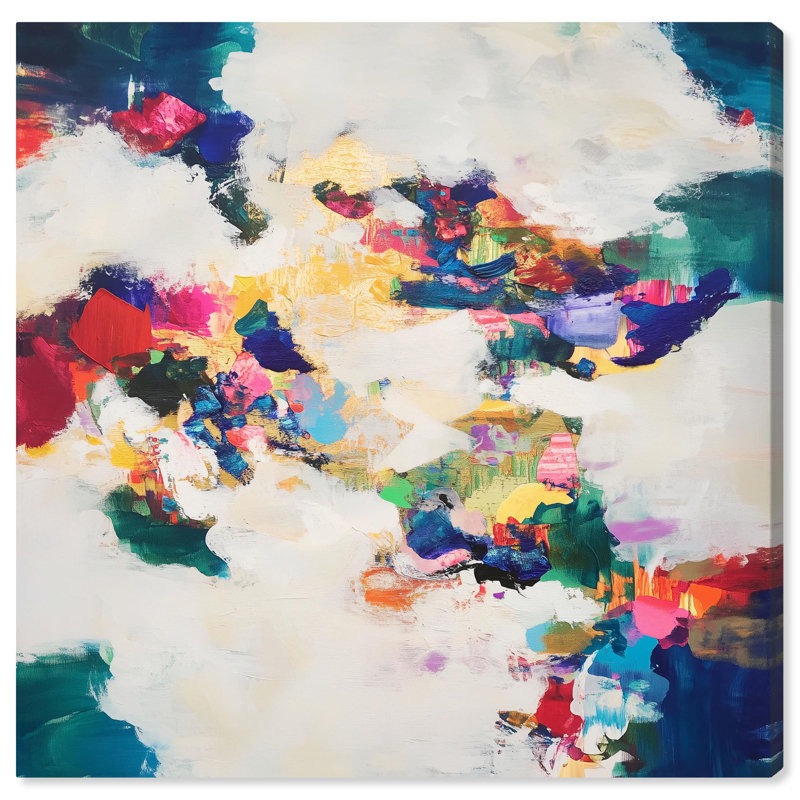 «Spectrum Splash» par Art Remedy, Toile tendue, H 30 po x l 30 po, Toile tendue