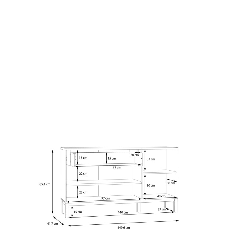 Caringorm 149.6cm Sideboard