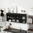 2-Door Wall-Mounted Metal Storage Cabinet With Tempered Glass Doors & Shelves For Bathroom, Kitchen, Living Room & Office-811753288