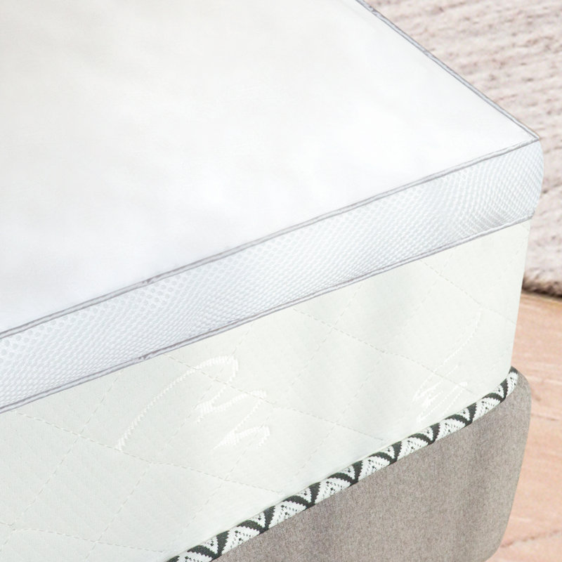 4'' Down Alternative Mattress Topper, Queen, White