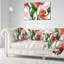 Coussin lombaire art à motif floral