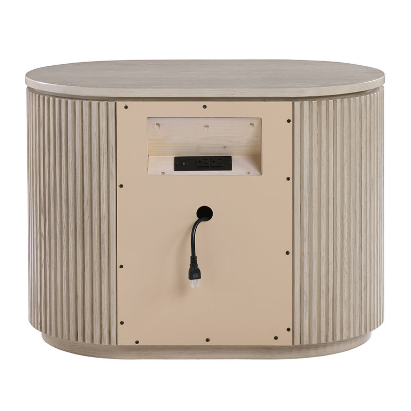 Table de chevet 3 tiroirs avec port USB Ellerby
