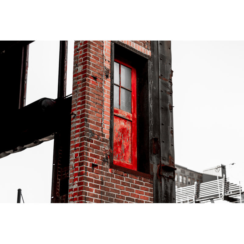 Red Door Print by Alan Scherer, 17.25" H x 21.25" W x 0.875" D