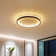 Deontee Modern Dimmable LED Flush Mount Ceiling Light with Remote Control