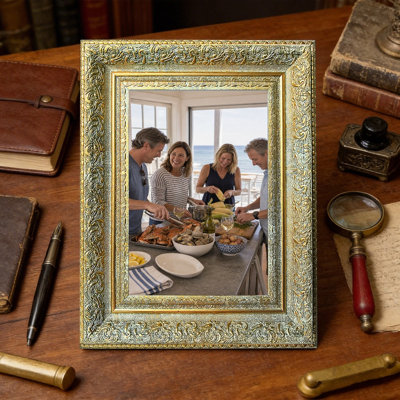 Black 1PC Modern Classic Picture Frame for 5" x 7" Photos and Home Decor