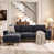 Dark Gray Chenille