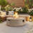 50000 BTU Round Concrete Fire Pit for Outside-317418713