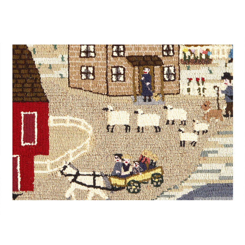 Tapis crocheté American Antique 2 pi x 3 pi