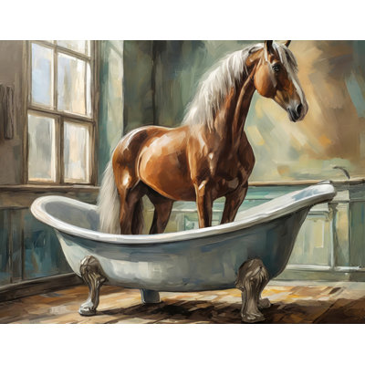 «Horse Bathaign» sur toile