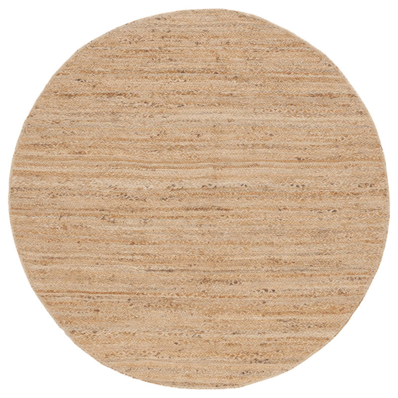 Hermitage Beige Area Rug, Round 5'
