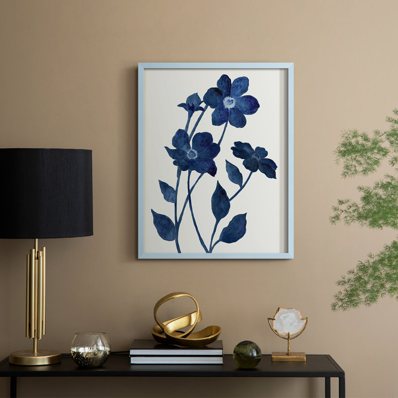 «Indigo Bloom II», Bleu, H 11 po x l 9 po