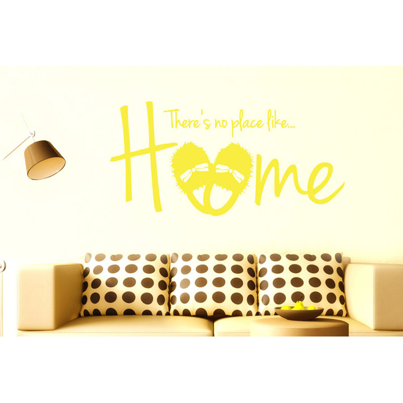 Non-Wall Damaging Wall Decal, Large, Bright Yellow