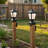 Solar Post Cap Light Outdoor, Fits 4x4 5x5 6x6 Wood Posts, Waterproof Led Fence Post Light For Deck Patio Garden Yard Decoration, Removable Design Panel (black, 1 Pack) (cute Bunny)