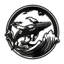 Décoration murale en métal Whale Ocean-94208037-94208035